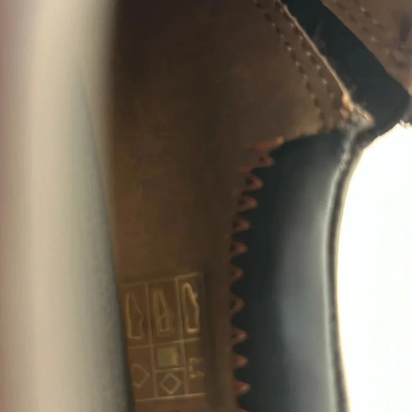 Men shoes, sz 10 W, tan ,leather,NEW! NIB, RELIANT, ,loafers,brown,office,comfy - Picture 9 of 16